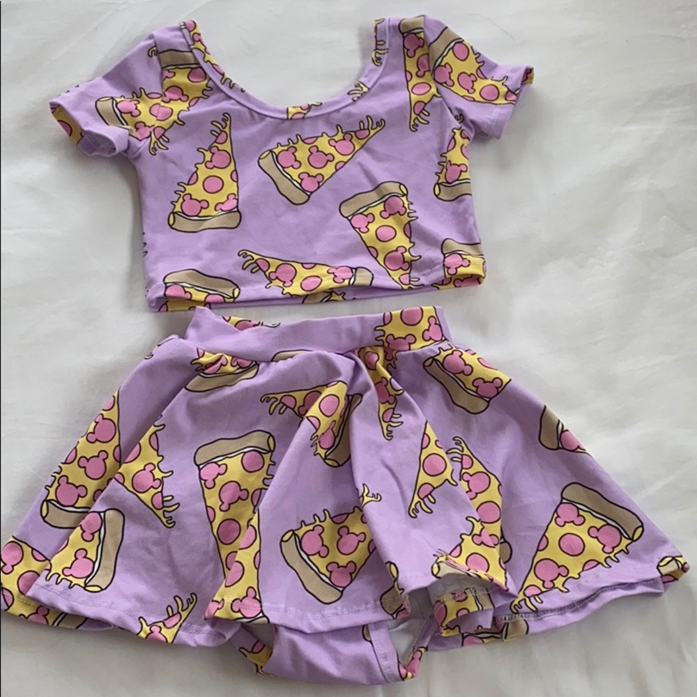 Wild Rich Kids Two Piece Pizza Print Size 5/6